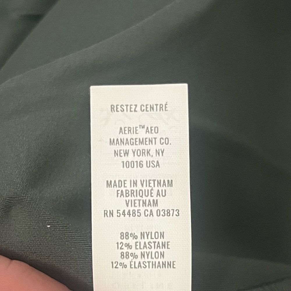 Aerie Green Longline Bra/Crop Top - Picture 6 of 6